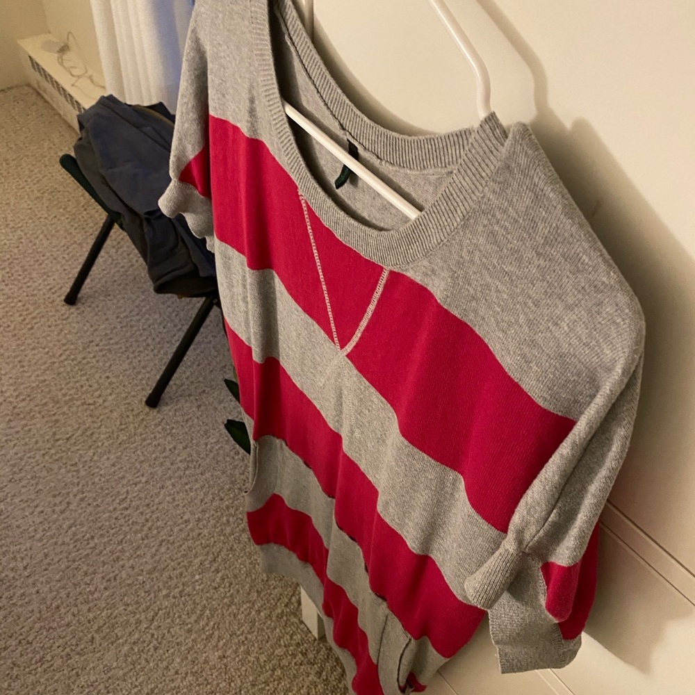 Pink and Grey cardigan/sweatshirt